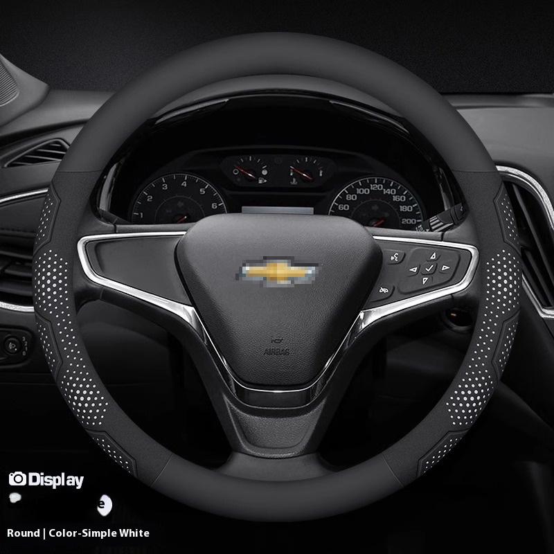 For Chevrolet Cruze Bolt Aveo Spark Onix capti Cavalier Carbon fiber Suede Microfiber Car Steering Wheel Cover Auto Accessories