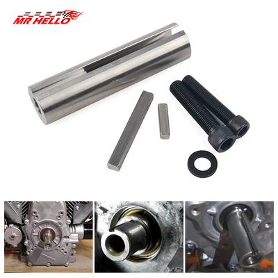 Motorriemenscheibe Kurbelwelle Buchsenadapter Verlängert 1 zu 1 1/8 Zoll 1/4" Keil Gas Edelstahl 304 Wellenadapter
