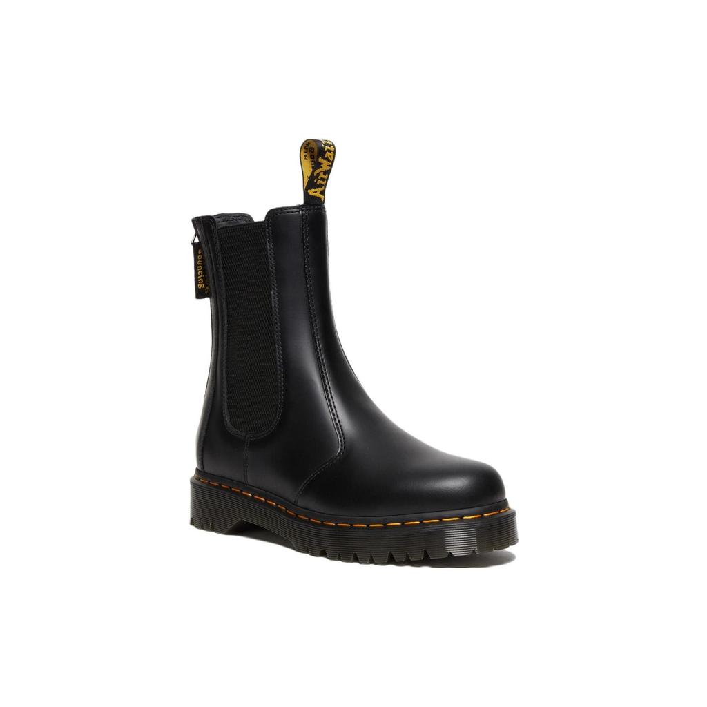Dr. Martens 1490 Leather Comfortable Simple Warm Short Chelsea Boots Unisex boots Black 27844001
