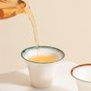 1 Stück Chinesische Keramik-Teetasse Handgefertigt Weißes Porzellan Teeschale Haushalt Meister-Teetasse Reise Persönliches Tee-Geschirr Meditationsbecher