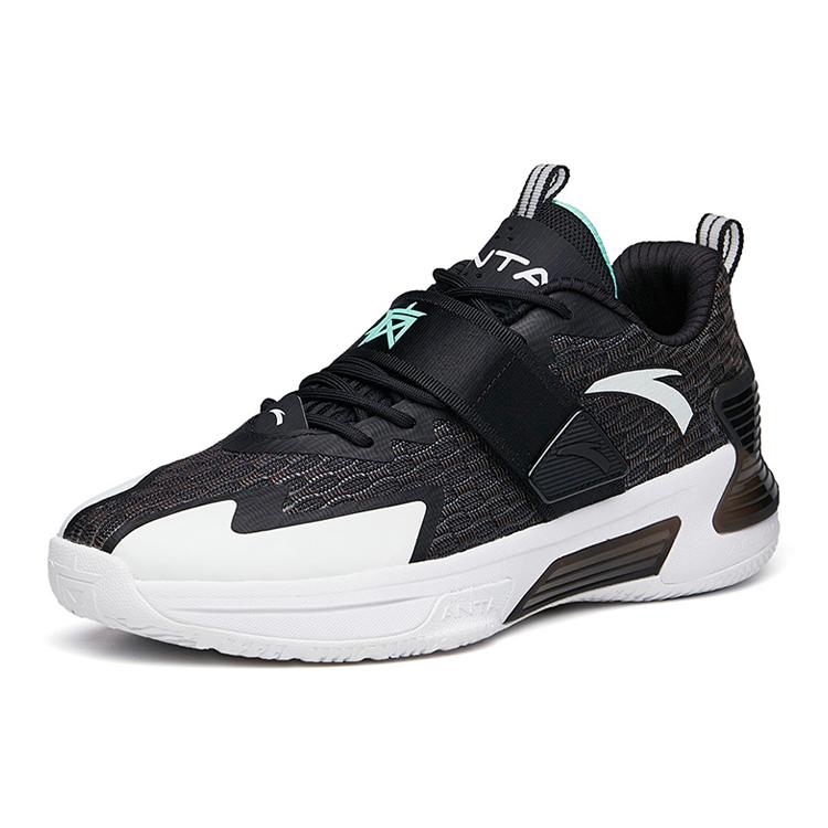 Anta Hengsao3 Abrasion Resistant Breathable Low top Basketball Shoes Men's Black 112131606-1
