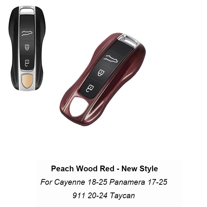 Remote Smart Car Solid Color Abs Key Cover For Porsche Panamera Macan 718 Taycan 911 Cayman Boxster 9ya 971 Car Accessories