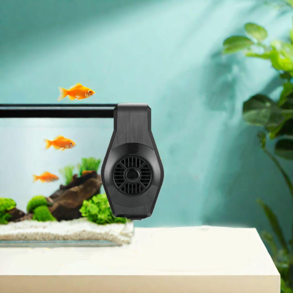 2W USB Fish Tank Fan Single Head Mini Aquarium Fish Tank Cooling Fan Reduce Water Temperature Adjustable Shrimp Tank