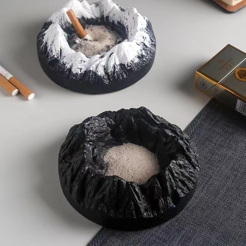 Luxury Creative Cigar Ashtray - Snow Mountain Design, Perfect Father's Day Gift