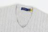 POLO Ralph Lauren Cotton Cable Sweater Size GREYHTR Men's V-Neck Vest, XXL, 01020143, [Used]