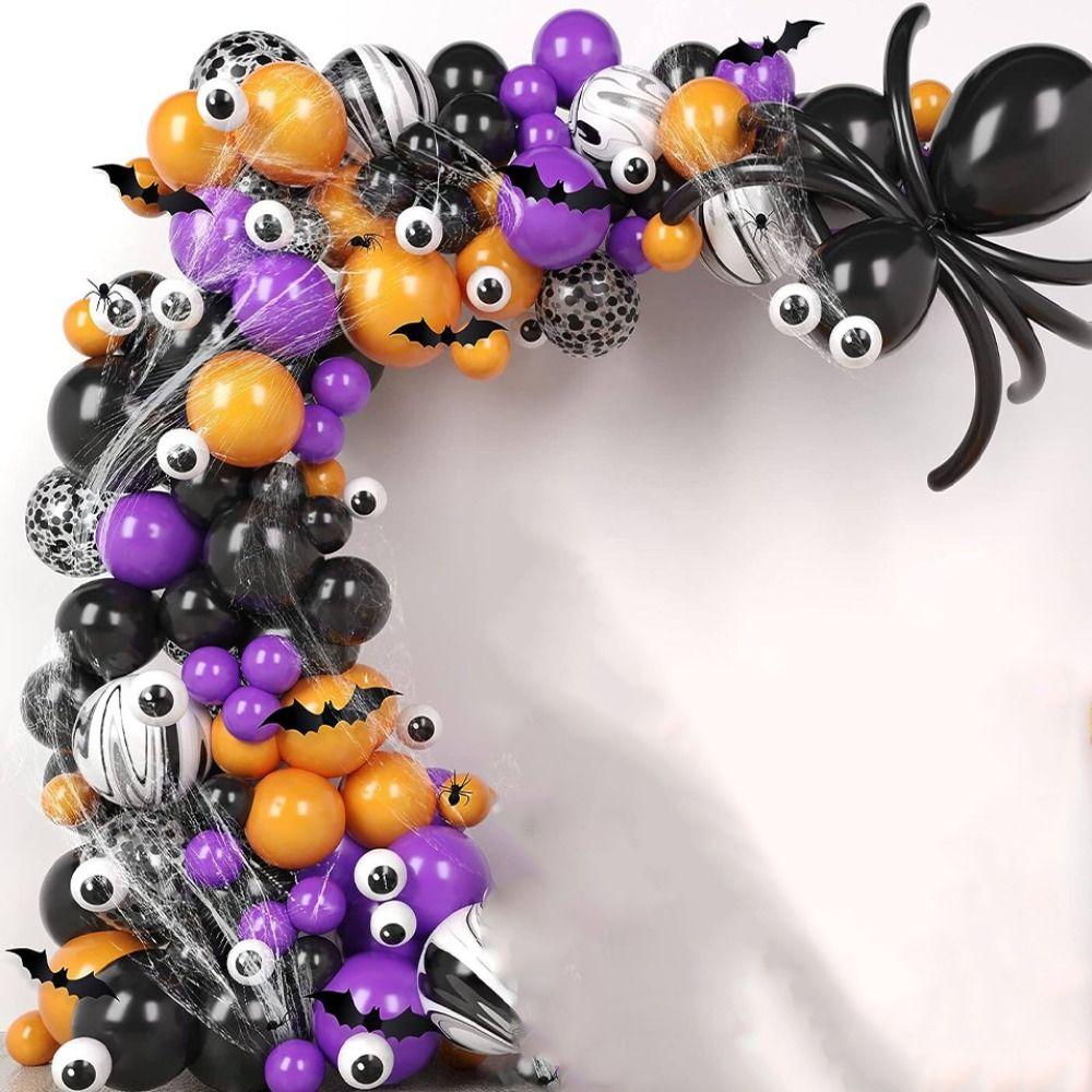 

Spider Web Skeleton Foil Balloons Purple Air globos Decoration Eye Balloons Party balloon
