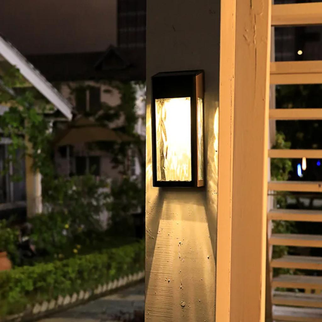 New LED Solar Wall Lamp Villa Entrance Garden Lamp High-end Modern Style Courtyard Decoration Outdoor Waterproof Solar Street Li