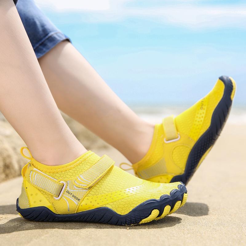 24–39 Sommer-Kinder, schnell trocknend, Silikon, weicher Boden, fünf Finger, Schwimmschuhe, Outdoor-Strandschuhe