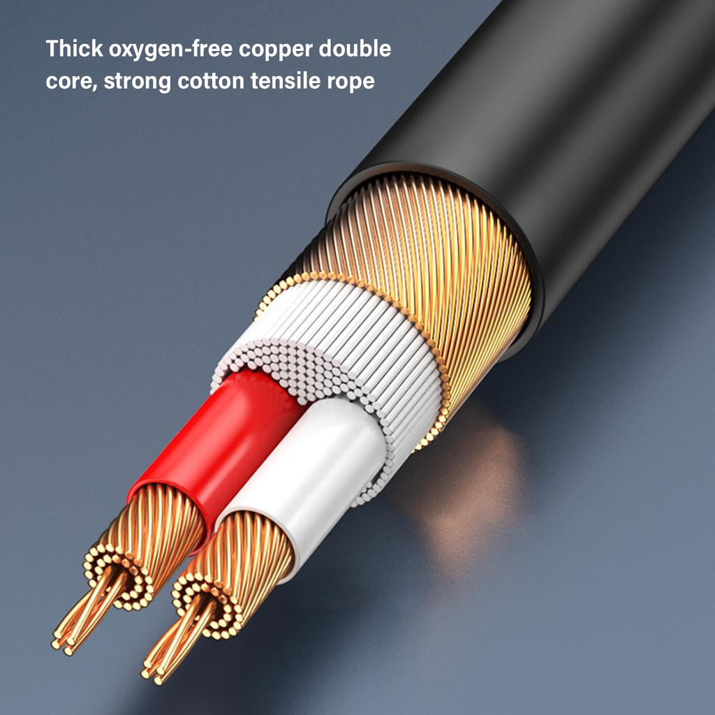 30cm-10m 6.35mm Port Stereo Cord 6.35 Male to Male Extension Wire Line for KTV, Home Theaters