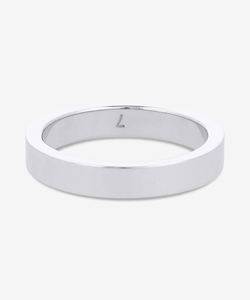 Maison Margiela Logo Reference 4Mm Ring - Silver / Sm1Uq0123P8865102