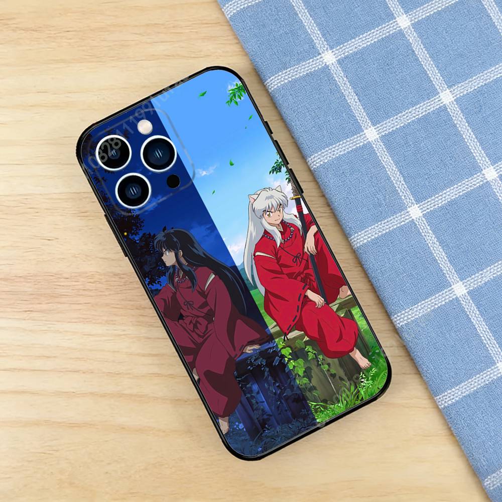 Anime I-Inuyasha K-Kikyo Phone Case for iPhone 17 16 Pro Plus Air 15 14 Max Mini 12 11 Soft Shockproof Cover