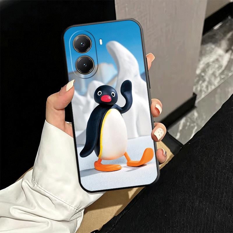 Cartoon P-Pingu Penguin Soft Phone Case for Xiaomi Poco X5 X6 X7 X8 Pro Max X3 F7 F8 Ultra M8 M7 M6 M5 Redmi 15 15C 14C 13C 12C