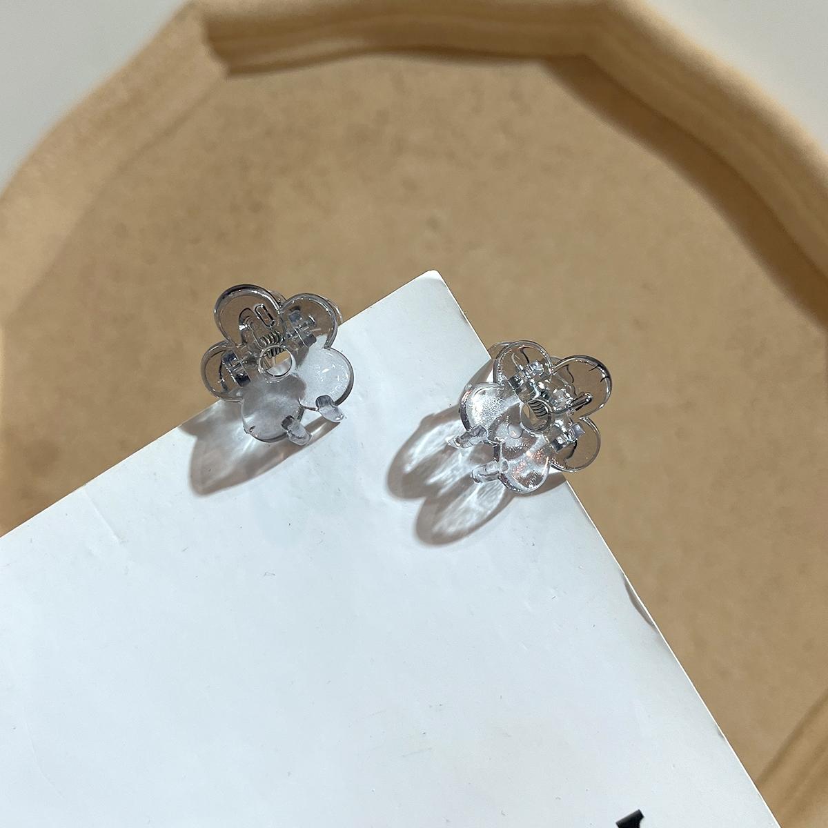 

2 шт., акриловые цветочные мини-коготь для волос для женщин, девушек, макияж, заколки для волос, аксессуары для волос, зажим для волос, головные уборы серый