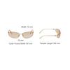 Miu Miu Logo Rectangular Sunglasses Unisex sunglasses Steel-Gray SMUA50_M5AK_F07R1_C_068