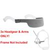 2025 Trend For Dreamwear Compatible 3-Pack Replacement CPAP Headgear With Arm, Adjustable Soft Head Strap