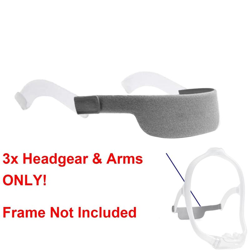2025 Trend For Dreamwear Compatible 3-Pack Replacement CPAP Headgear With Arm, Adjustable Soft Head Strap