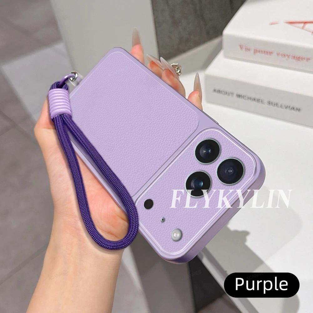 Leather Surface With Lychee Texture For Samsung A17 A27 A37 A57 A07 A16 A26 A36 A56 A06 Protective Shell With Hanging Rope