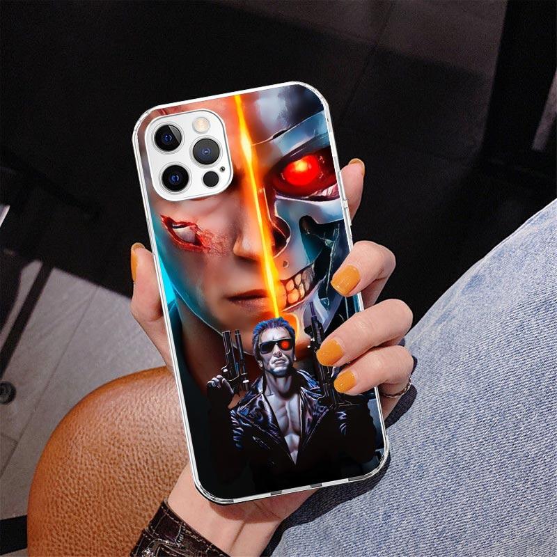 

Чохол для телефону Arnold Schwarzenegger Terminator для iPhone 17 Air 16 Pro Max 16E 15 + 14 Plus 11 12 13 Mini 7 8 SE Подарунок Обкладинка з принтом iPhone 16 Plus