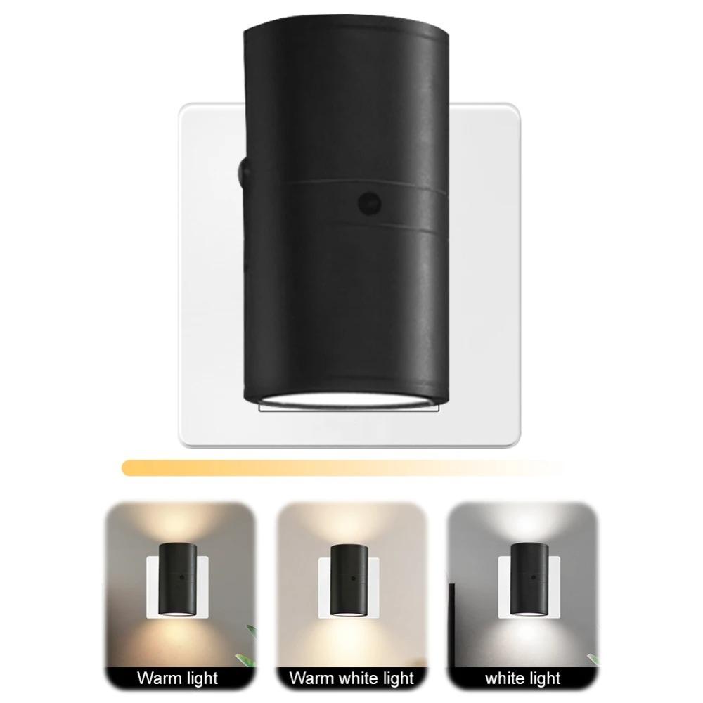 Night Light Plug Into Wall RGB/3 Color Dimmable Portable Socket LED Night Light EU/US Plug-In Bedside Lamp Room Corridor Home Decor