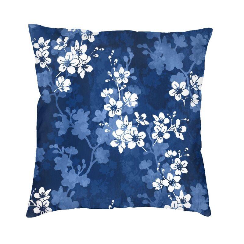 Watercolor Sakura Cherry Blossoms Pillow Case 40X40Cm Home Decoration Japanese Floral Modern Cushion Cover Car Pillowcase