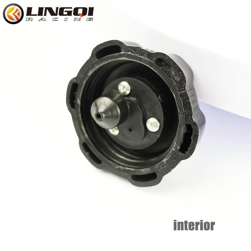 LYNNCHI Motorcycle 52mm Black Fuel Tank Cap Plastic Gas Petrol Tanks Cover Caps For Off Road Vehicle 49cc 70cc 90cc 110cc ATV