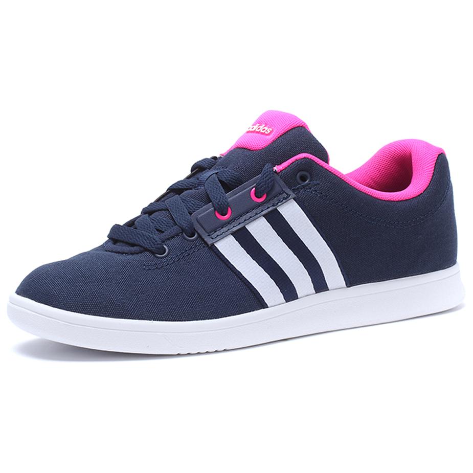 Adidas Slip Resistant Abrasion Resistant Low top Tennis Shoes Women's Blue AW5026