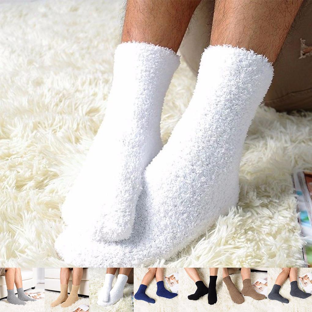 Extrem gemütliche Kaschmirsocken für Herren und Damen, für den Winter, warm, für Schlaf, Bett, Boden, Zuhause, flauschig