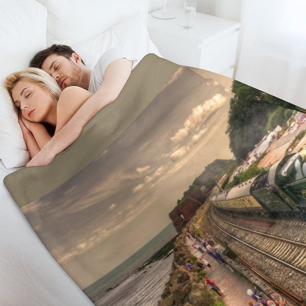 Torbay Express at Dawlish Warren Throw Blanket valentine gift ideas Plaid on the sofa Soft Plush Plaid For Sofa Thin Blankets