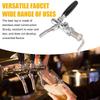 ZK30 G5/8 Beer Tap Faucet Stainless Steel 304 Draft Beer Dispenser Faucet Beer Flow Control Tool for Bar