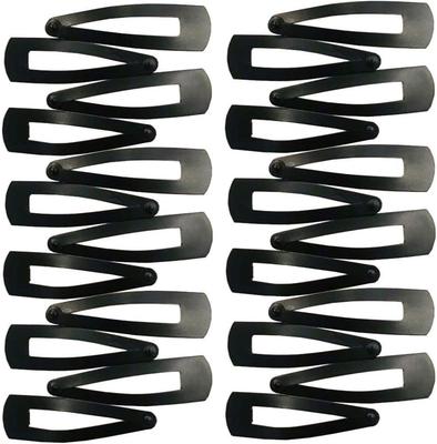 Accessorize Kingdom Tic Tac Hair Clips Hair Accessories for Women and Girls (Matte Black, Baby-2 (Pack Of-2) 24pcs)