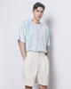 THE-ABON Men'S Water-Dyed Overboxy Tee Mint