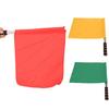 Competition Referee Signal Flag Performance Sports Order Handflag Stainless Steel Flagpole