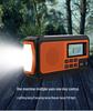 Multifunctional Solar Hand-Cranked Emergency Radio with Flashlight and Power Bank