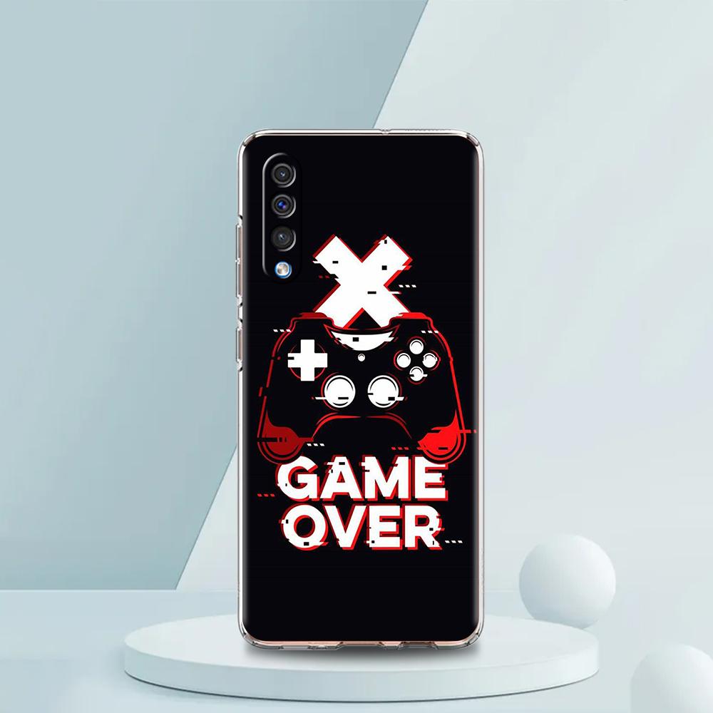 Game Controller Graphic Transparent Phone Case for Samsung Galaxy A16 A14 A12 A22 A24 A42 A02 A03S A06 A50 A70 A20 A30 A40 Cover