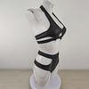 Metal Chain Buckle  Leather Neck Hanging Two-piece Set Of Fun Lingerie Set