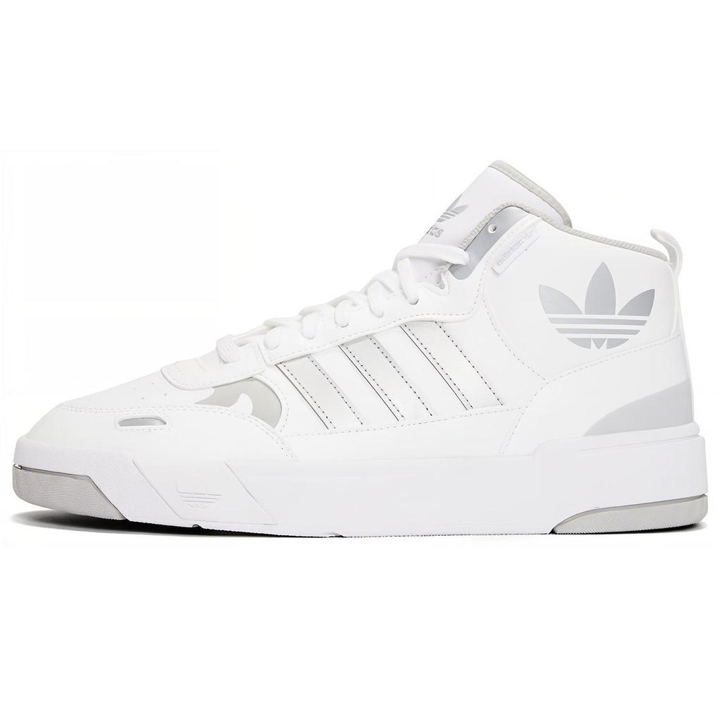 Adidas Originals Post Up Trendy Comfortable Non-Slip Shock Absorbing Mid-Top Skate Shoes Unisex Sneakers White H00166