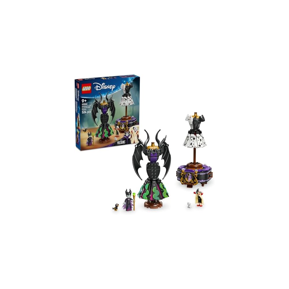 

LEGO Disney Maleficent and Cruella Dress Toy Building Blocks for Kids Ages 9-11