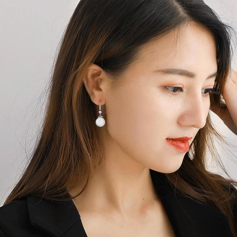gzzebo Stylish Elegant Imitation Pearl Line Hook Drop Pierced Dangle Pretty Earrings Jewelry for Women gzzebo Stylish Elegant Imitation Pearl Line Hook Drop Pierced Dangle Pretty Earrings Jewelry for Women