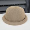 Simple versatile crimped dome top hat women's spring summer hollow breathable versatile ball hat sunshade cool hat