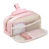 Large Capacity Pencil Bag Simple Design Double-layer Pencil Case Stationery Storage  High-value