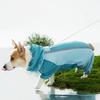 All-inclusive Corgi Raincoat Summer Rain Waterproof Dog Clothes Outdoor Travel Medium-sized Dog four-Legged Jumpsuits