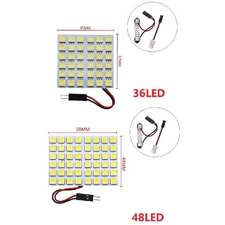 Auto T10 Festoon 5050 6/9/12/15/18/20/24/36/48 SMD Panel light white/ice blue Car LED Reading Dome Trunk lamp bulb 12V Lights Bulbs 7
