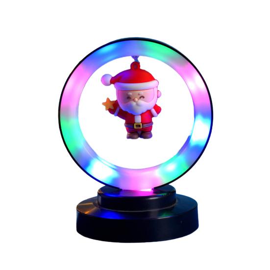 Christmas Night Light Decoration Hanging Santa Claus Xmas Tree Figurine LED Table Lamp Holiday Party Home Bedroom Desktop Decorative Light