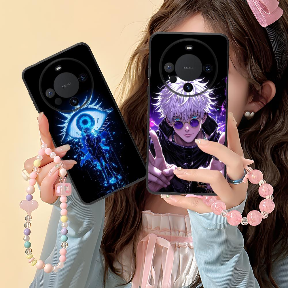 Jujutsu Kaisen Colored Mobile Phone Case for Huawei Mate 60 50 40 30 20 10 Pro Plus Lite E 5G Black Cover Luxury Smartphone