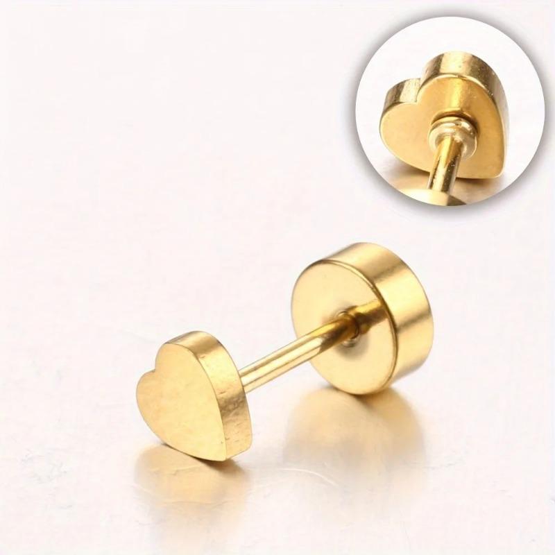 

Bobisty 1PC Hypoallergenic Surgical Steel Earrings for Sensitive Ears Flat Back Cartilage Earrings for Women Stud Hoop Earring Star&Earrings&Ears