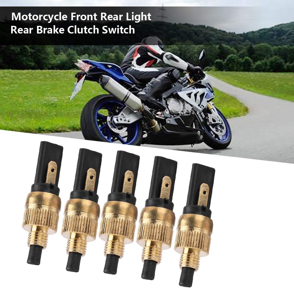 Aramox Brake Switch, Motorcycle Brake Clutch Switch 5pcs Motorcycle Front Rear Light Rear Brake Clutch Switch