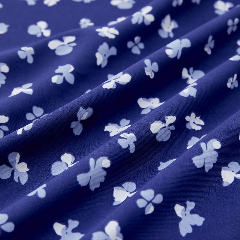 French Retro Halter Floral V-Neck Waist Dress