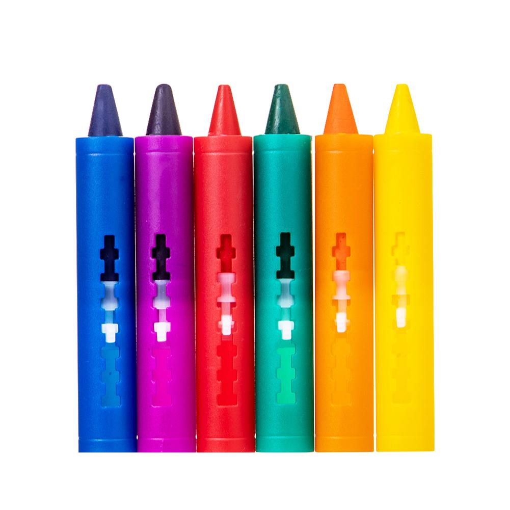 

6 Colors Washable Bath Crayons Set Graffiti Painting Tools Colorful Bathtub Markers with Pen Holder for Kid Shower Art Drawing Doodling