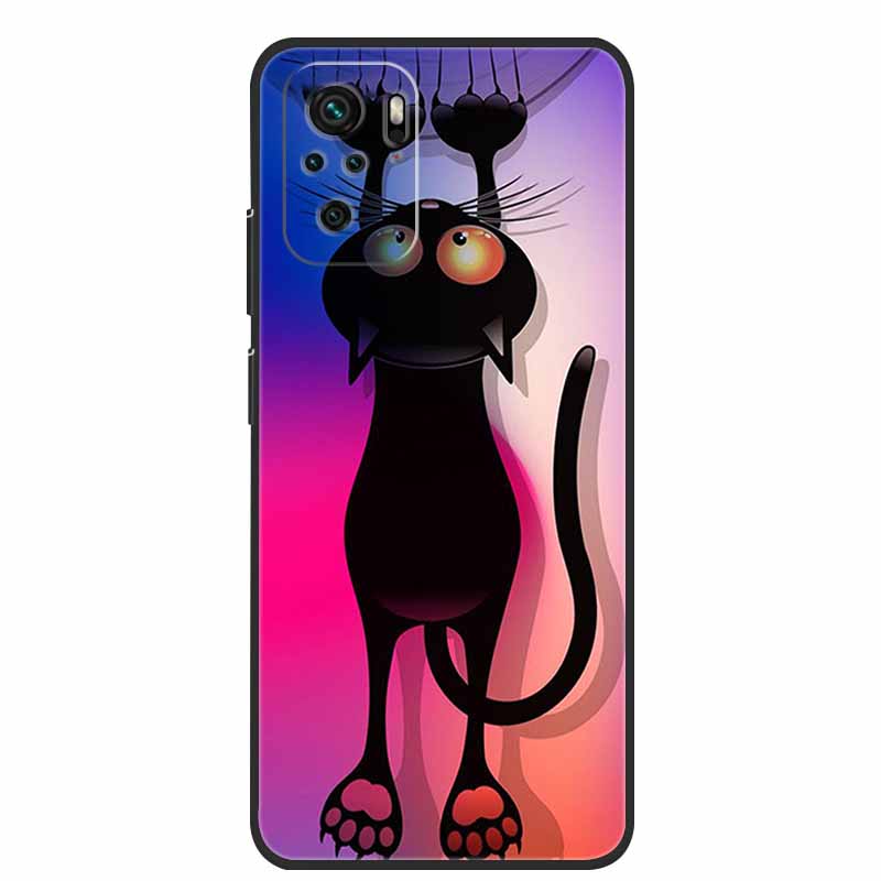 Für Xiaomi Poco M5s Hülle Luxus TPU Weiches Silikon Handy Rückseite für PocoM5s Stoßfest Blumen Niedliche Cartoon Blumen Neue Hülle