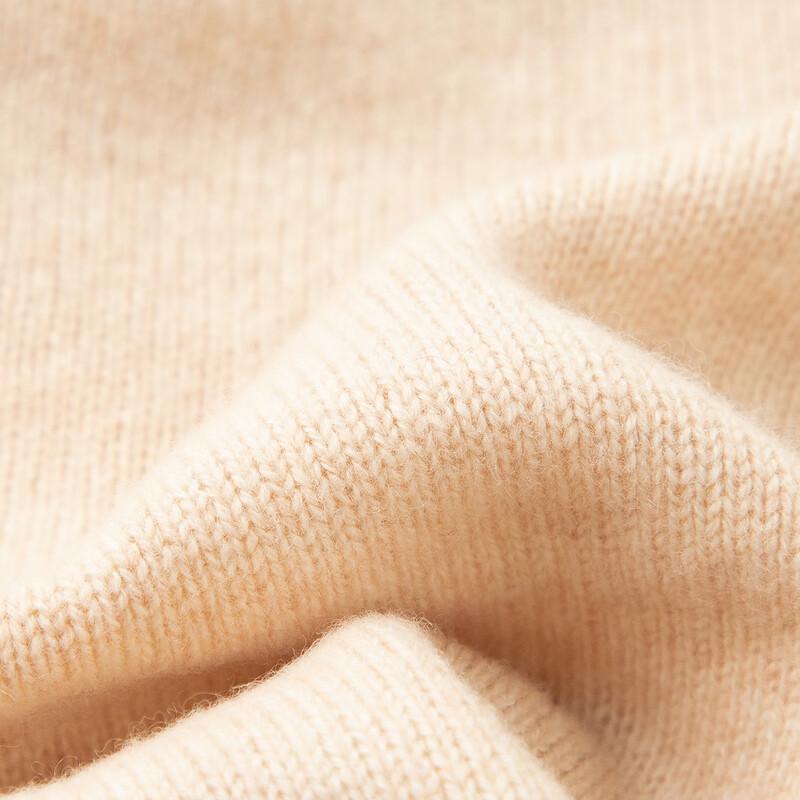 TUHUANG Women's Pure Wool Letter Embroidered Round Neck Sweater